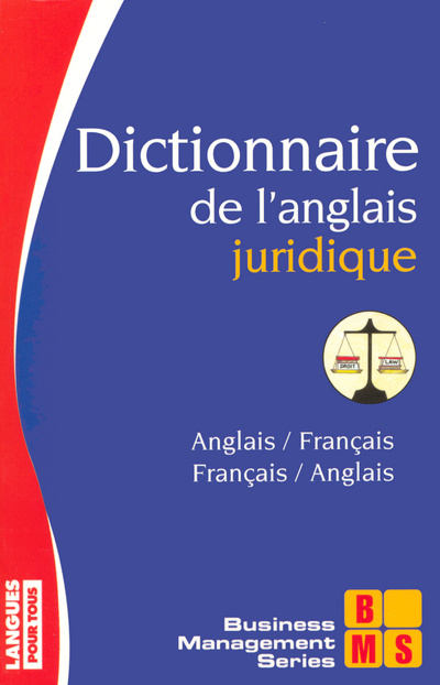 Carte Dictionnaire de l'anglais juridique Bernard Dhuicq