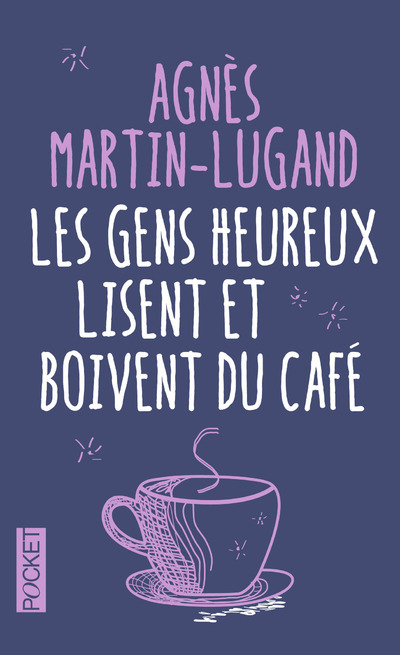 Carte Les gens heureux lisent et boivent du café -Collector- AGNES MARTIN-LUGAND