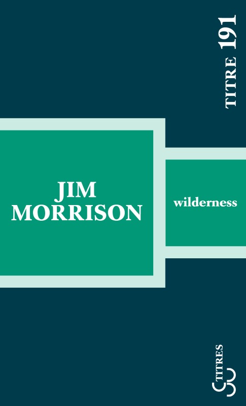 Kniha Wilderness MORRISON JIM