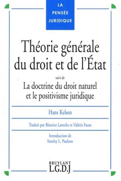 Kniha Théorie générale du droit et de l'État Kelsen