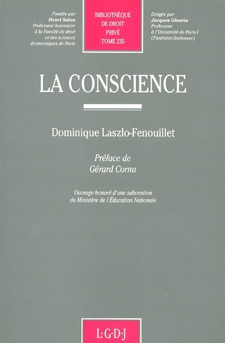 Knjiga la conscience Laszlo-fenouillet d.
