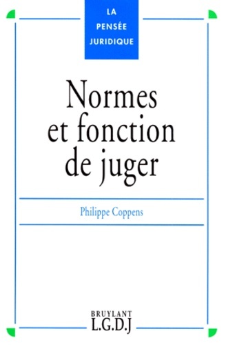 Kniha normes et fonction de juger Coppens p.