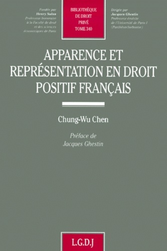 Книга apparence et représentation en droit positif français Chen ch.- w.