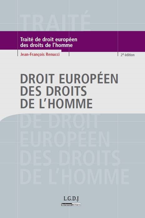 Könyv droit européen des droits de l'homme - 2ème édition Renucci j.-f.
