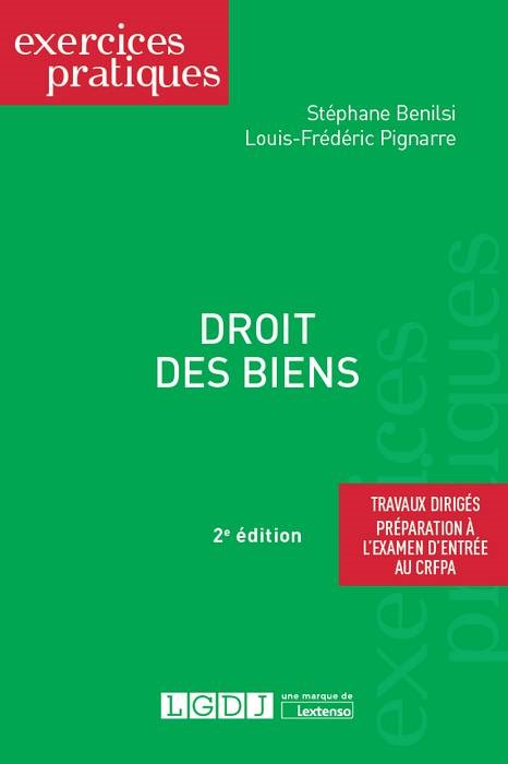 Könyv droit des biens Benilsi s.