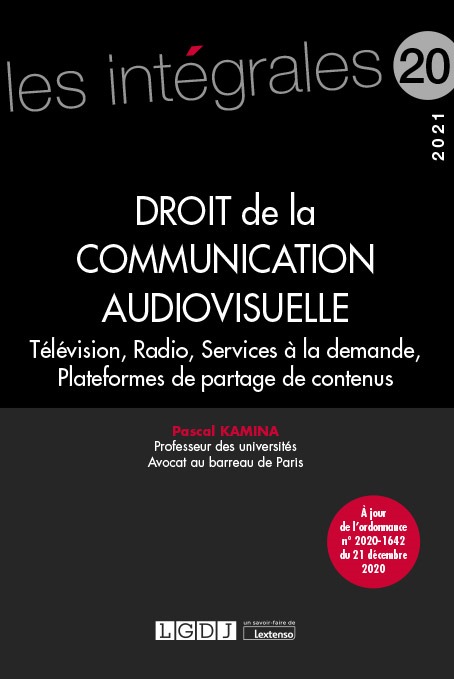 Kniha Droit de la communication audiovisuelle KAMINA P.