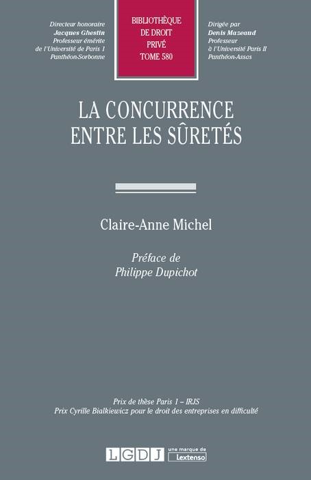 Carte LA CONCURRENCE ENTRE LES SURETES MICHEL CLAIRE-ANNE
