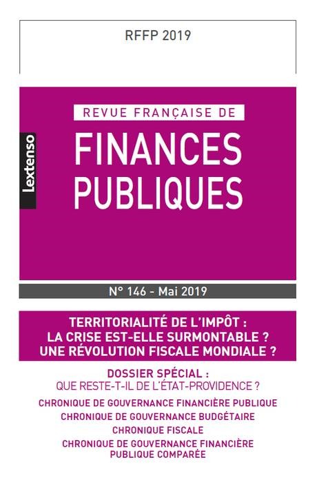 Carte REVUE FRANCAISE DE FINANCES PUBLIQUES N 146 - MAI 2019 