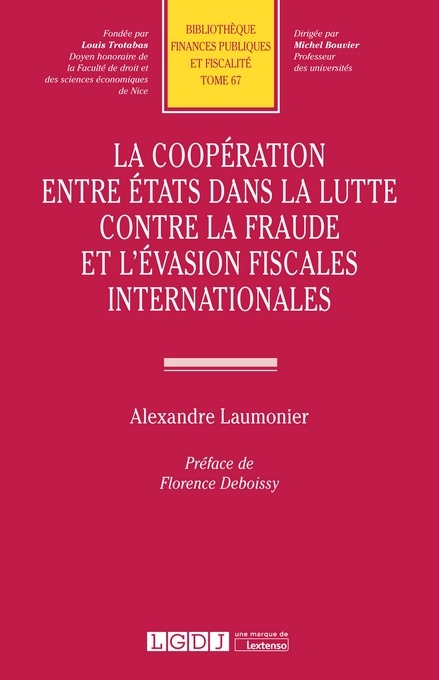 Carte La coopération entre États dans la lutte contre la fraude et l'évasion fiscales  internationales Laumonier