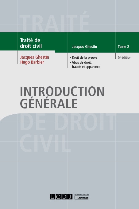 Buch Introduction générale Barbier