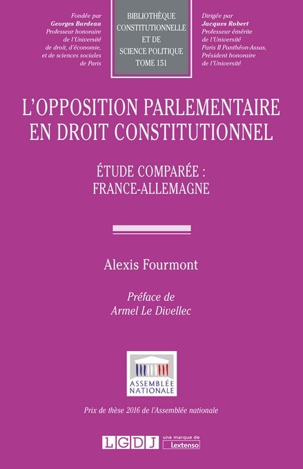 Könyv L'opposition parlementaire en droit constitutionnel Fourmont