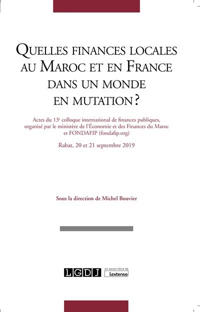 Carte Quelles finances locales au Maroc et en France dans un monde en mutation? Bouvier