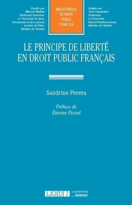 Könyv Le principe de liberté en droit public français Perera