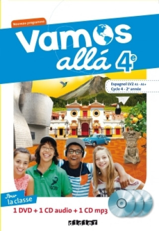 Audio Vamos allá 4e LV2 Espagnol Ed.2017 - Coffret classe 2 CD audio + 1 DVD Sophie Castillo