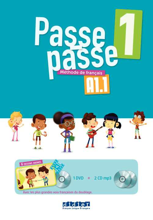 Hanganyagok Passe-passe 1 - Coffret classe 2 CD mp3 + 1 DVD Catherine Adam
