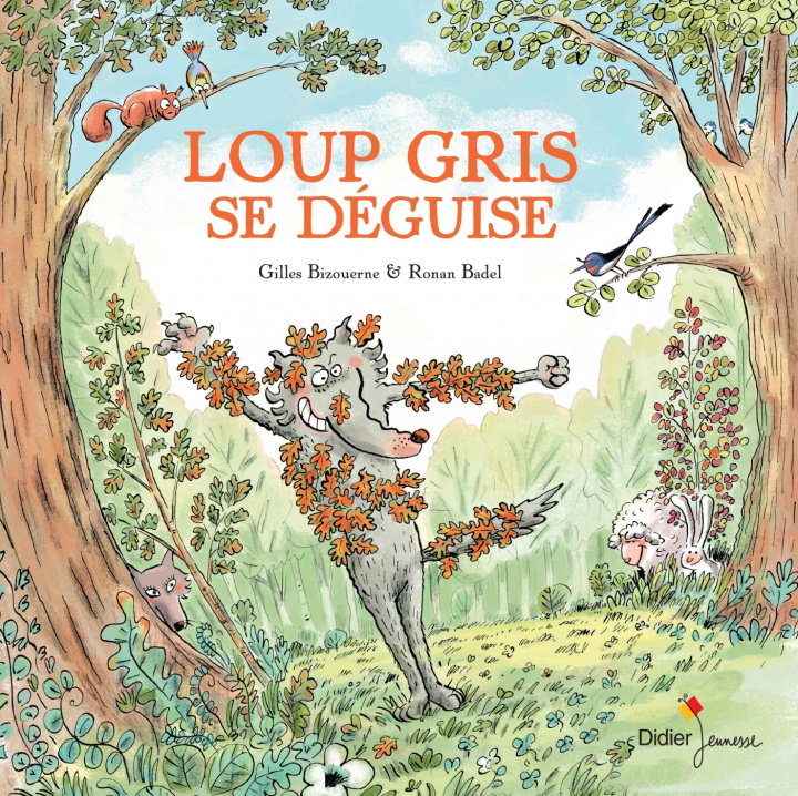 Carte Loup gris se deguise Gilles Bizouerne