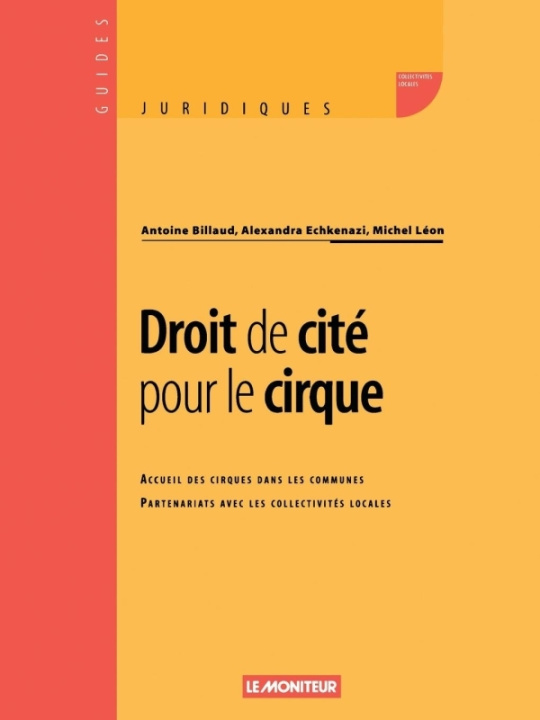 Book Droit de cité pour le cirque Alexandra Echkenazi