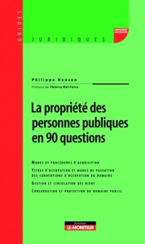 Kniha La propriété des personnes publiques en 90 questions Philippe Hansen