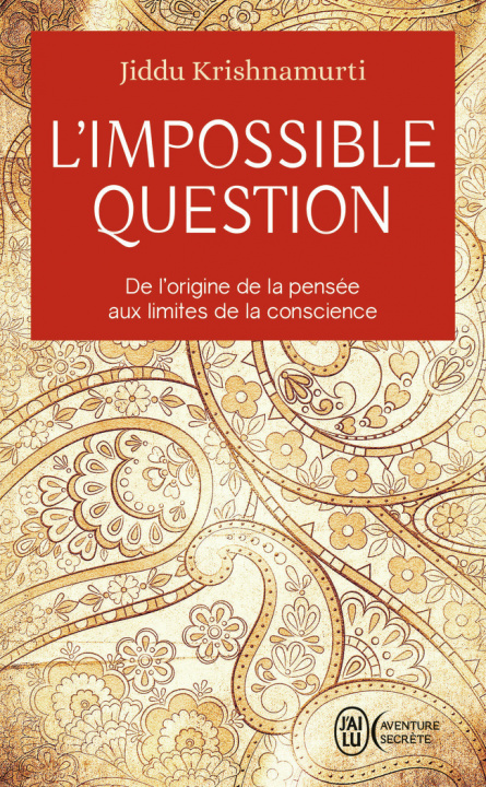Knjiga L'impossible question Krishnamurti