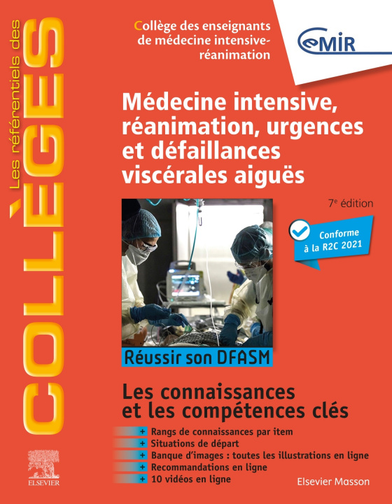 Carte Médecine Intensive, réanimation, urgences et défaillances viscérales aiguës CEMIR Collège des Enseignants de Médecine Intensive - Réanimation