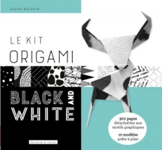 Knjiga Le Kit origami Black and White Didier Boursin