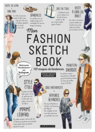 Kniha Mon fashion sketch book Atsuko Kikuchi
