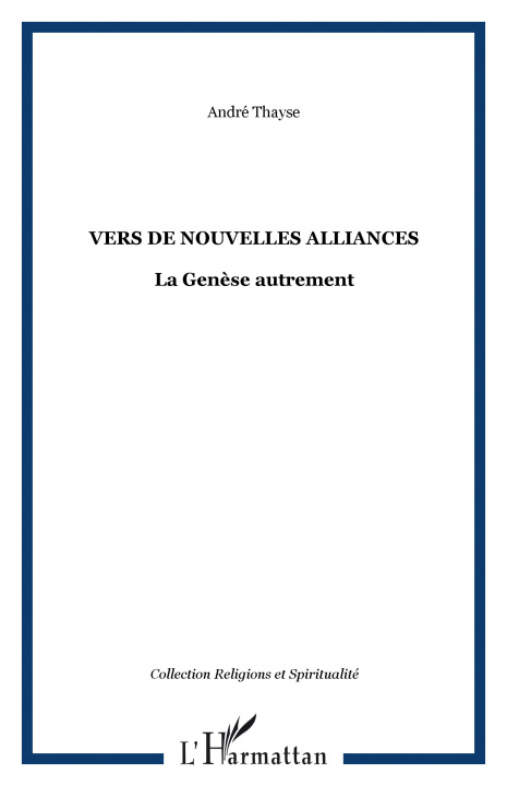 Knjiga Vers de nouvelles alliances Thayse