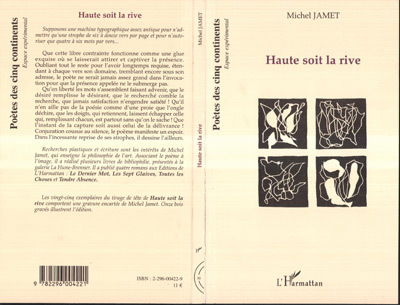 Buch Haute soit la rive Jamet