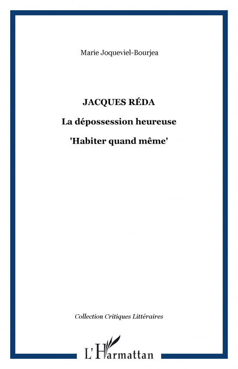 Knjiga Jacques Réda Joqueviel-Bourjea