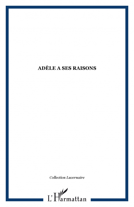 Knjiga Adèle a ses raisons 