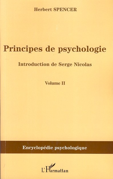 Knjiga Principes de psychologie (volume 2) Spencer