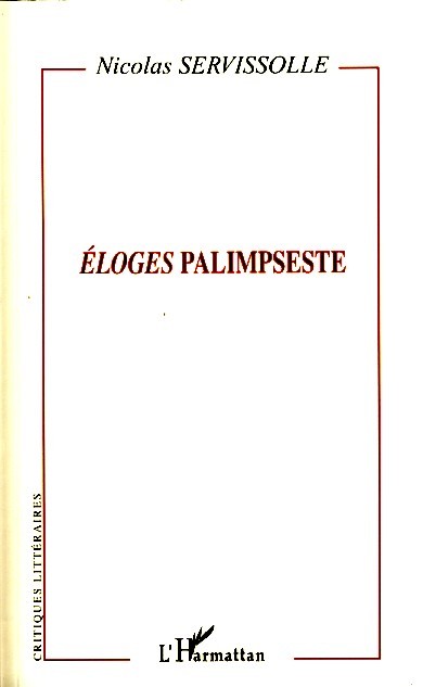 Book Eloges Palimpseste Servissolle