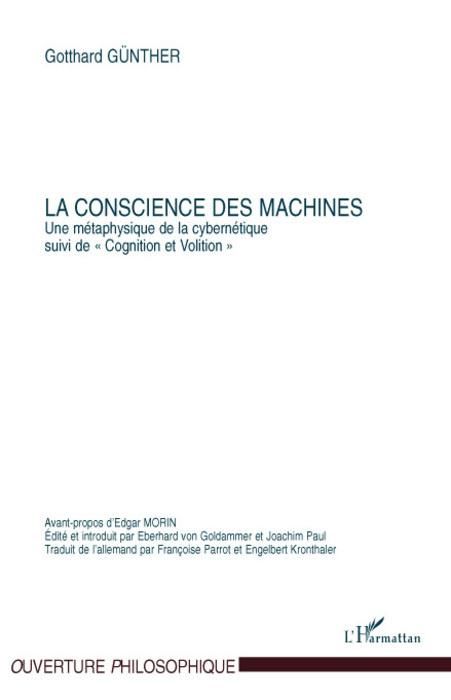 Boek La conscience des machines Günther