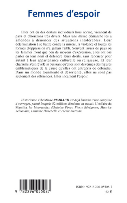Buch Femmes d'espoir Rimbaud