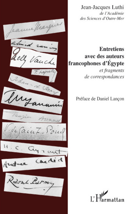Buch Entretiens avec des auteurs francophones d'Egypte Luthi