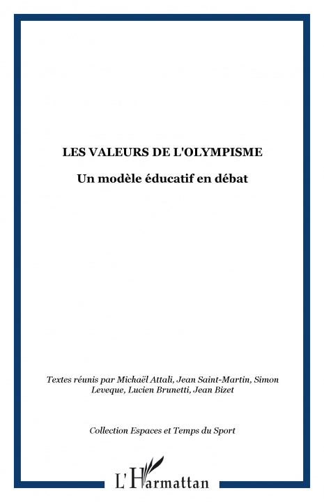 Knjiga Les valeurs de l'Olympisme 