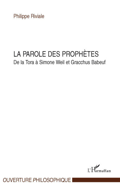 Boek La parole des prophètes Riviale