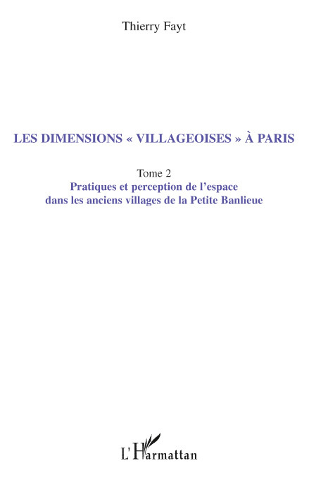 Knjiga Les dimensions "villageoises" à Paris Fayt