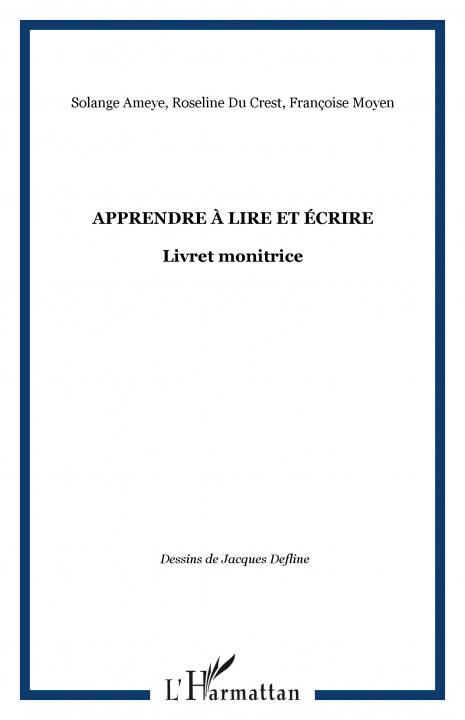 Книга Apprendre à lire et écrire Du Crest