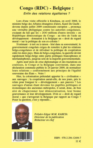 Buch Congo (RDC) - Belgique M.M. Kabeya
