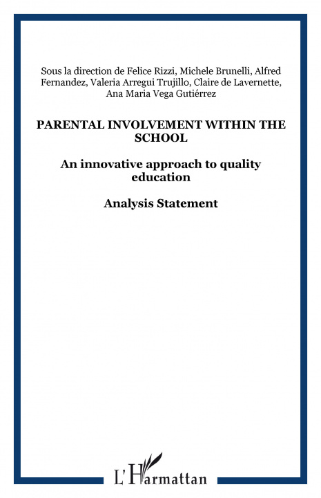 Kniha Parental involvement within the school 