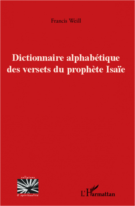 Carte Dictionnaire alphabétique des versets du prophète Isaïe Weill