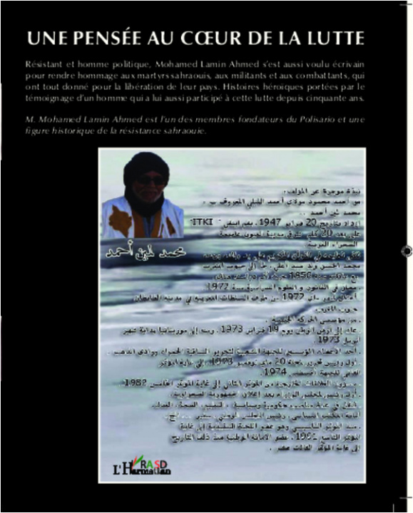 Libro Pensée au coeur de la lutte Lamin Ahmed