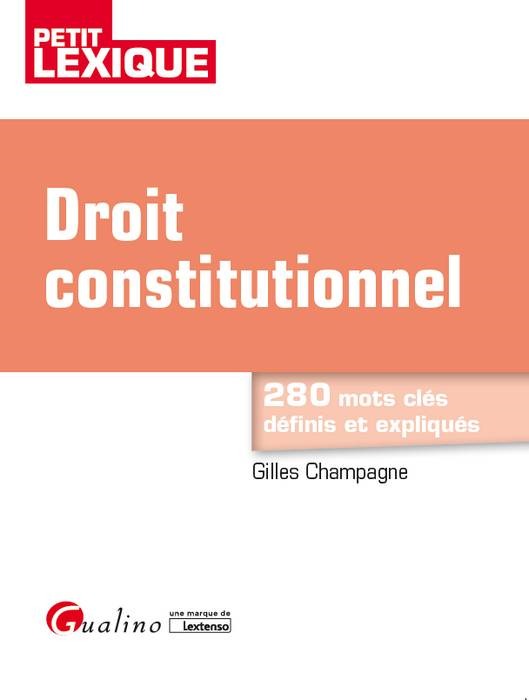 Книга DROIT CONSTITUTIONNEL 5EME EDITION CHAMPAGNE G