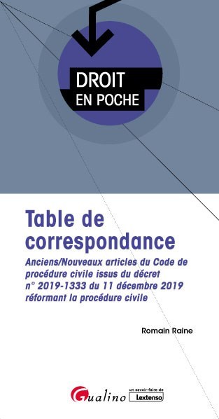 Книга Table de correspondance Raine