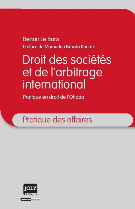 Livre droit des sociétés et de l'arbitrage international Le bars b.