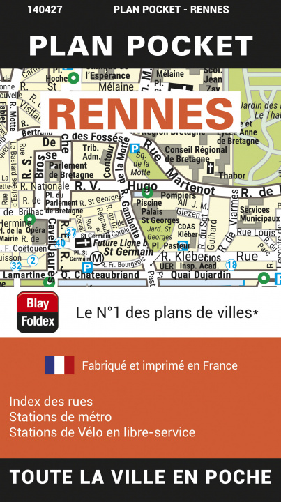 Knjiga RENNES PLAN POCKET BLAY-FOLDEX