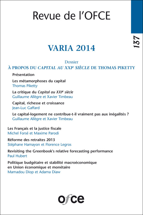 Carte VARIA 2014 OFCE