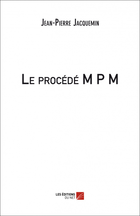 Książka Le procédé M P M Jacquemi