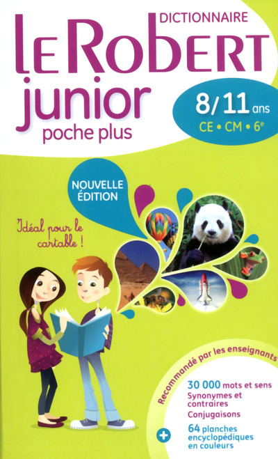 Kniha LE ROBERT JUNIOR POCHE PLUS 8/11 ANS CE/CM/6E 